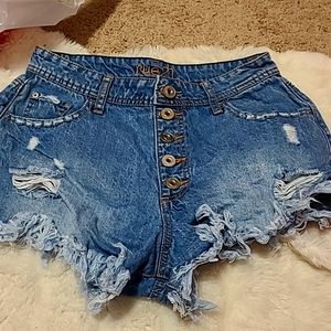 Blue jeans shorts